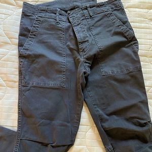 Niki Lotan cropped pants in faded black color.